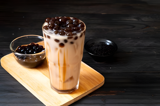 Nấu trà sữa truyền thống - trân châu đường đen