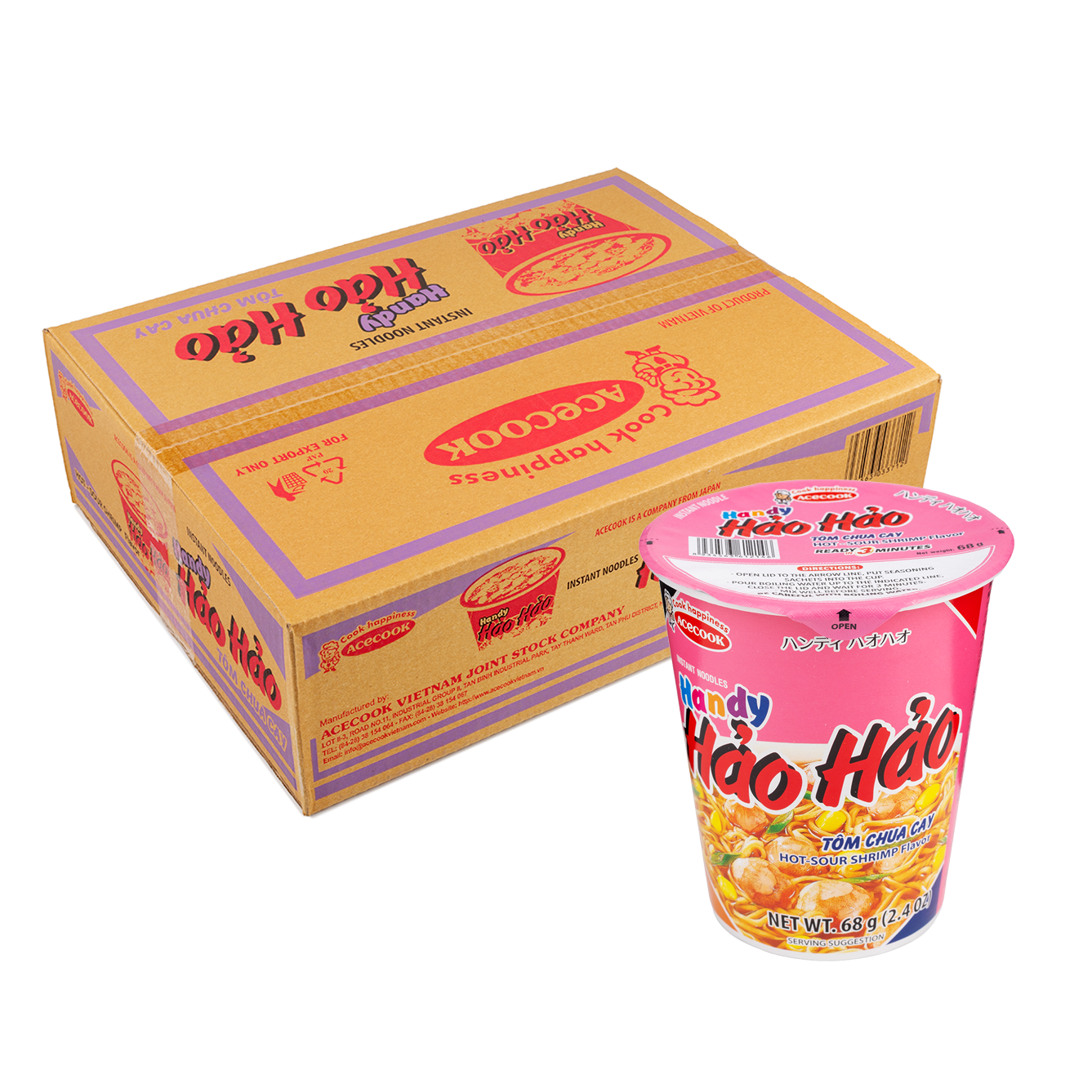 Mì ly Hảo Hảo pha nước sôi 3 phút