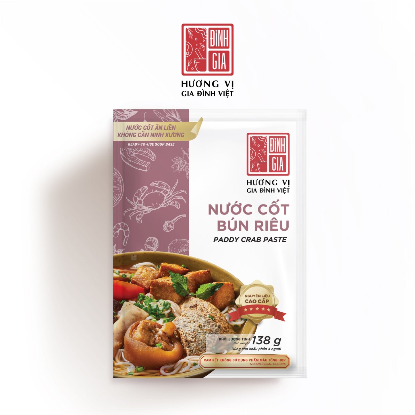 Nước cốt Bún Riêu Đỉnh Gia 138g