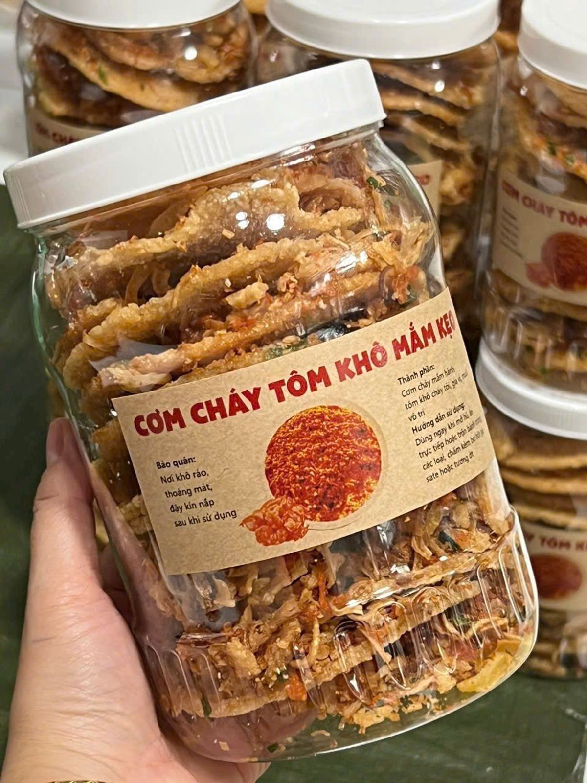 Cơm cháy tôm khô mắm kẹo 500g