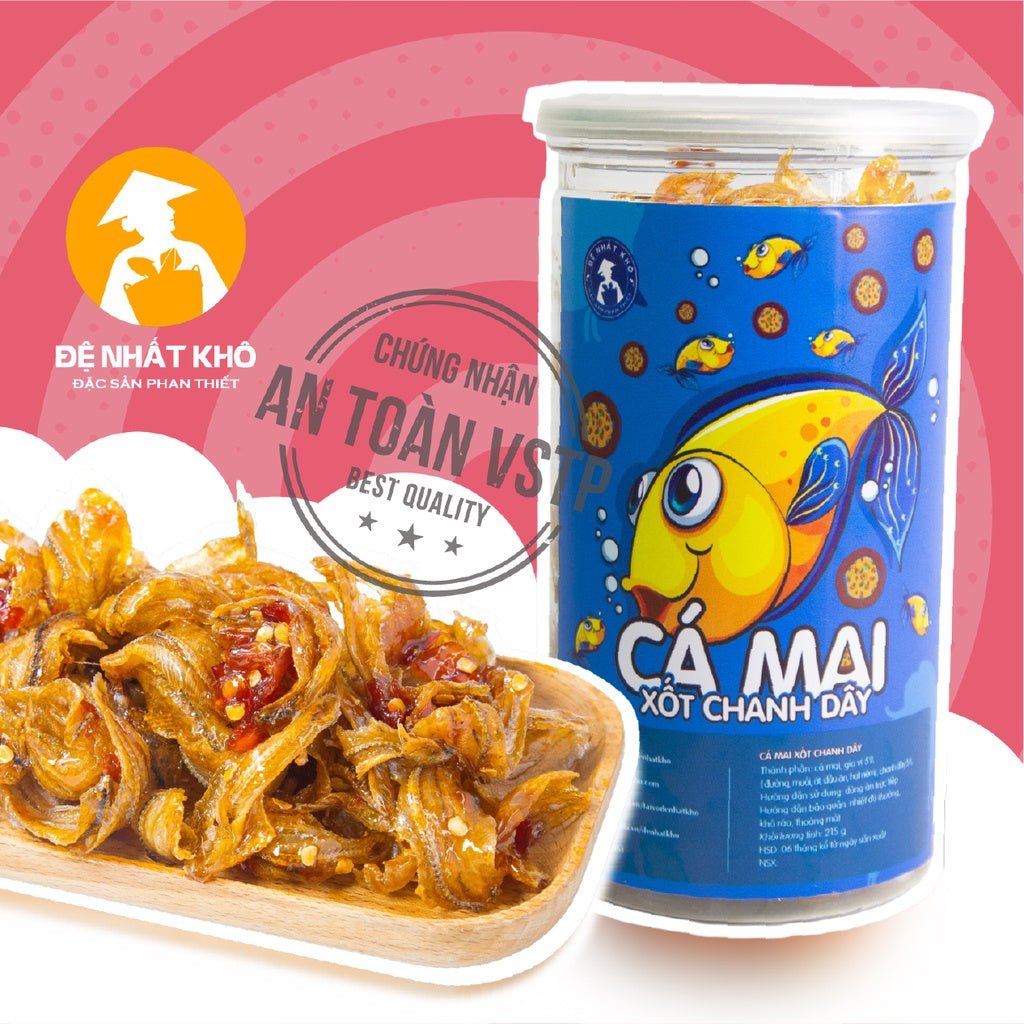 Đệ Nhất Khô Cá mai xốt chanh dây hộp 230g