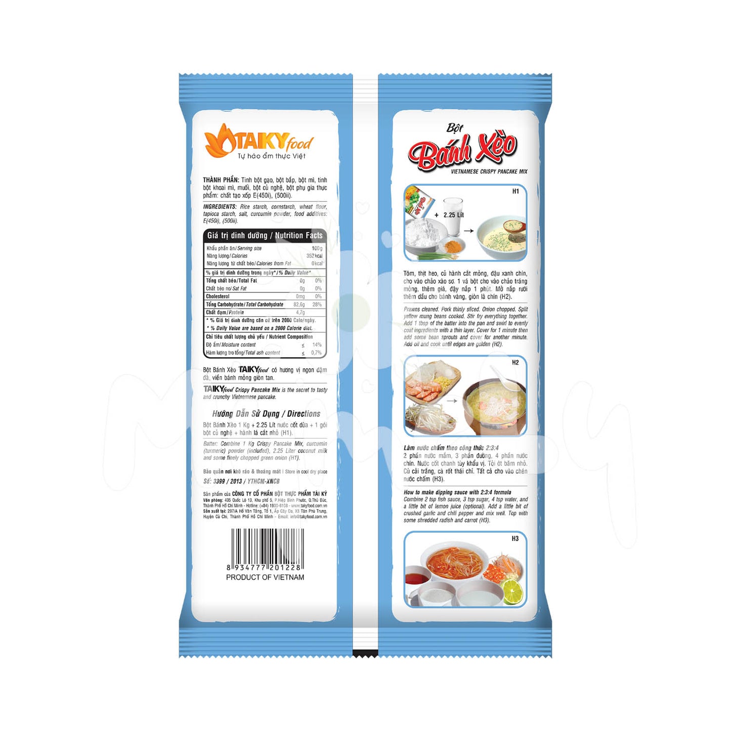 Bột bánh xèo Taky food 400g