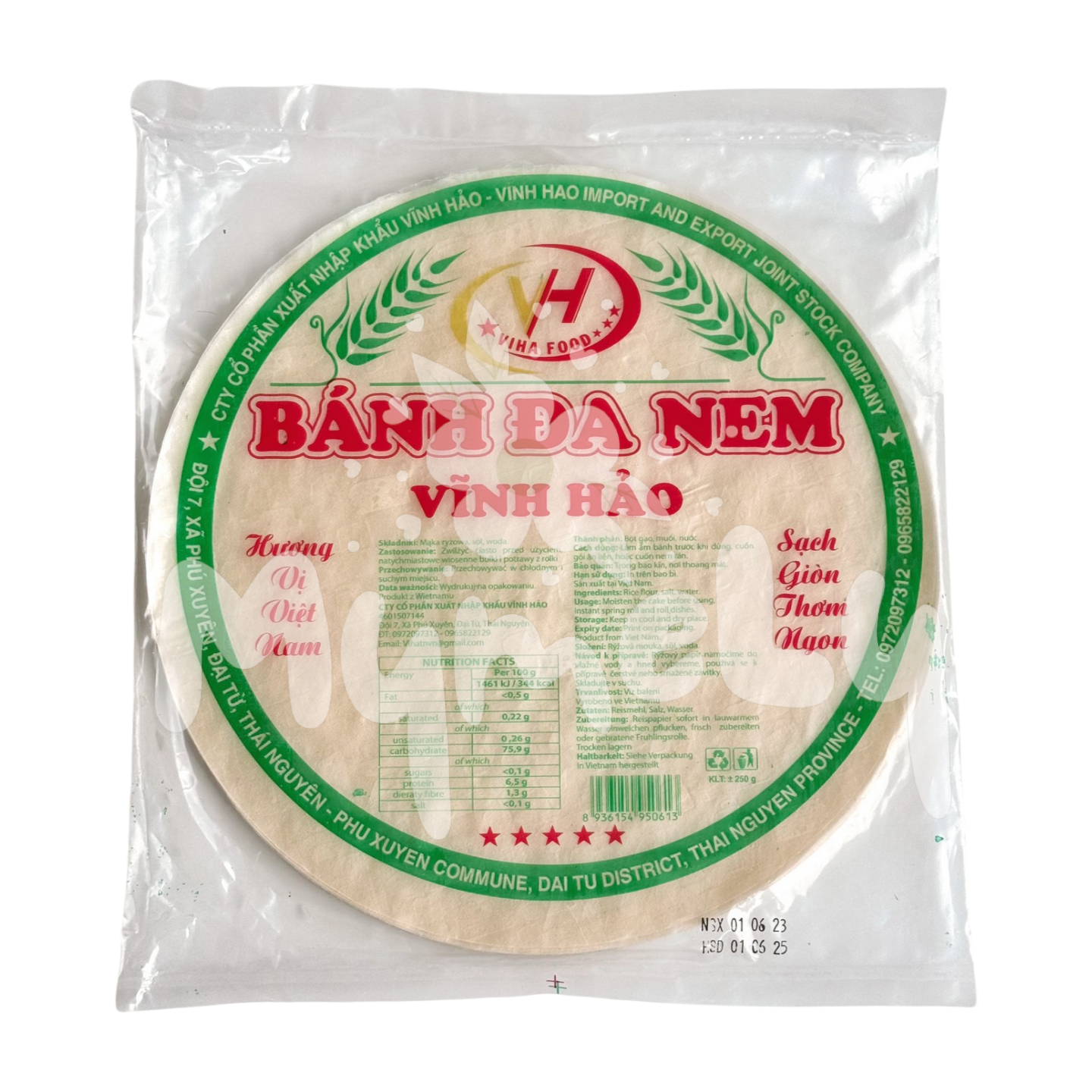 Bánh đa nem Vĩnh Hảo 250g