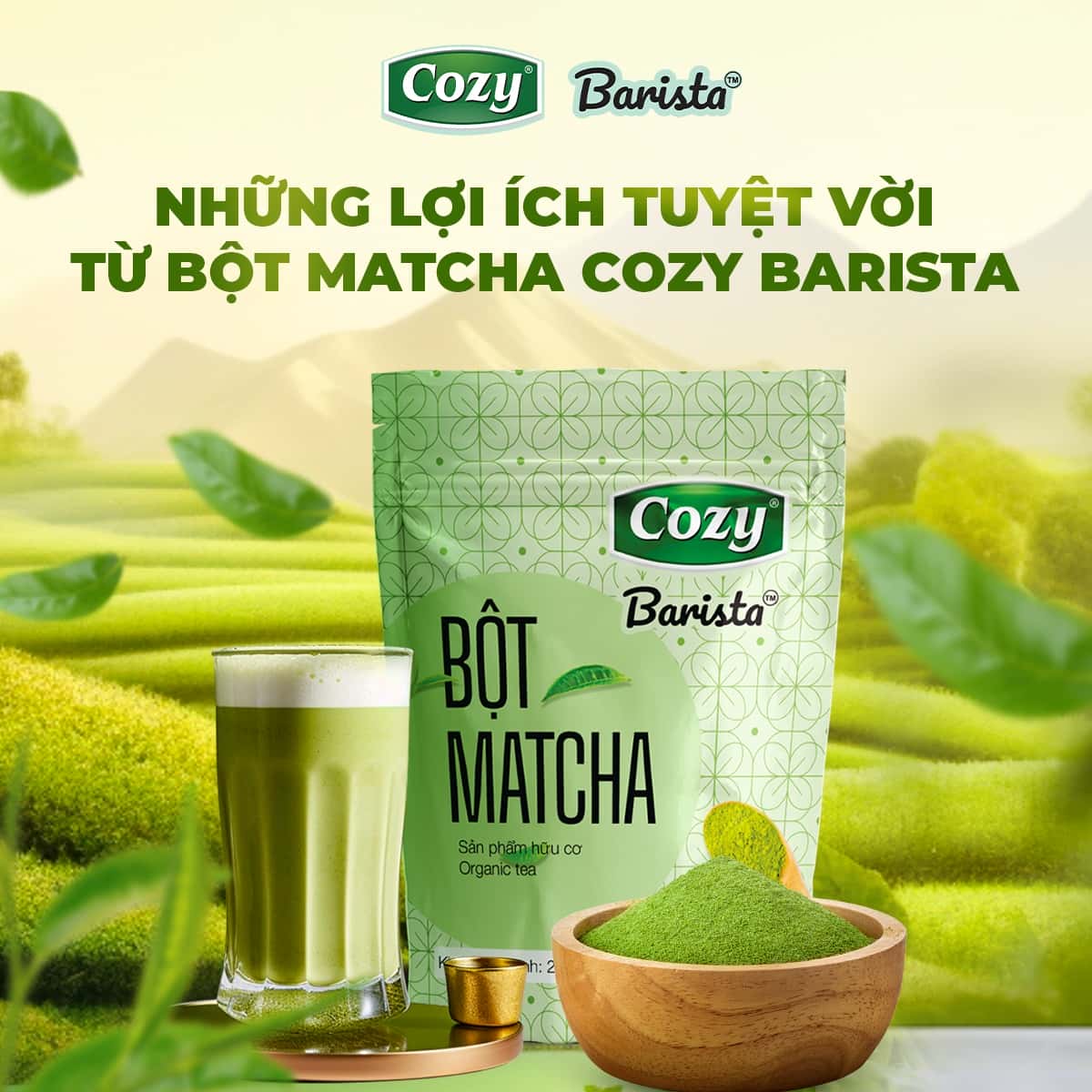 Bột matcha Cozy gói 200g