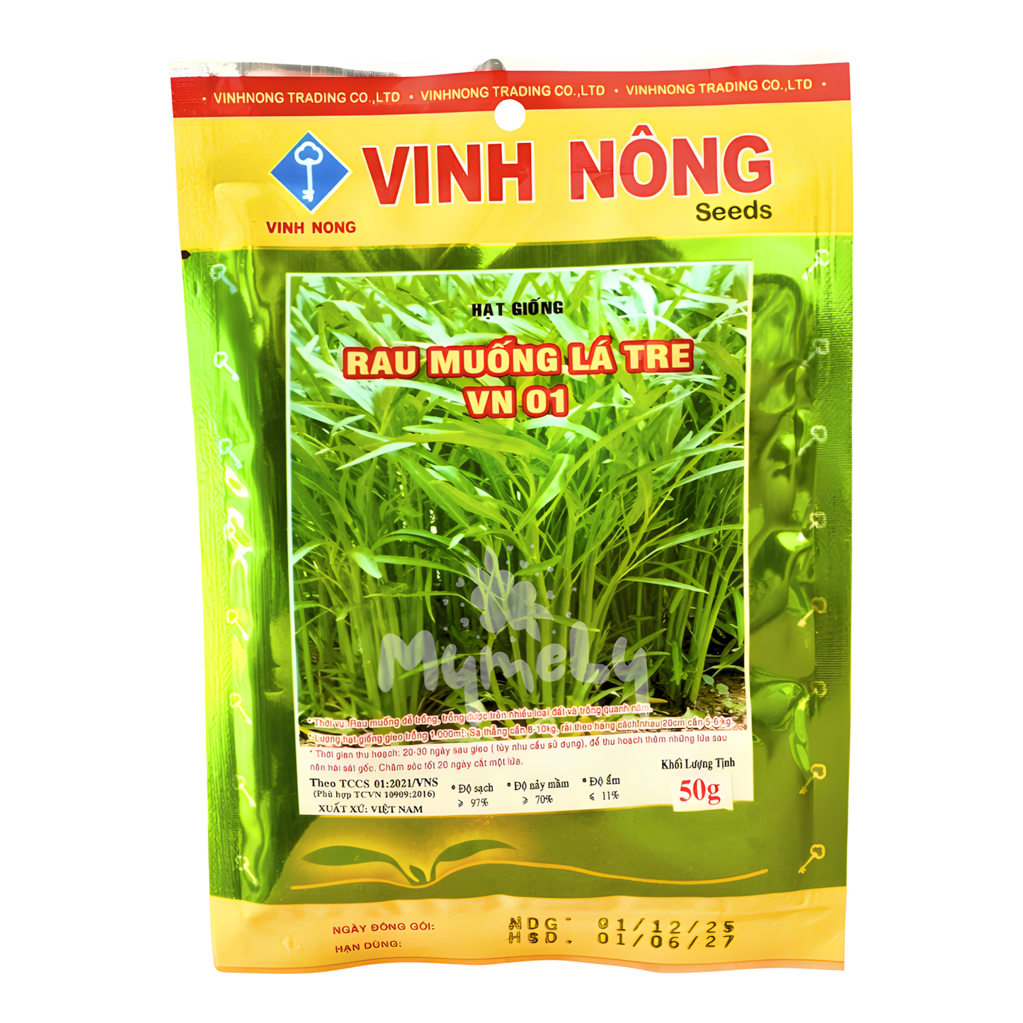 Hạt giống rau muống lá tre gói 50g