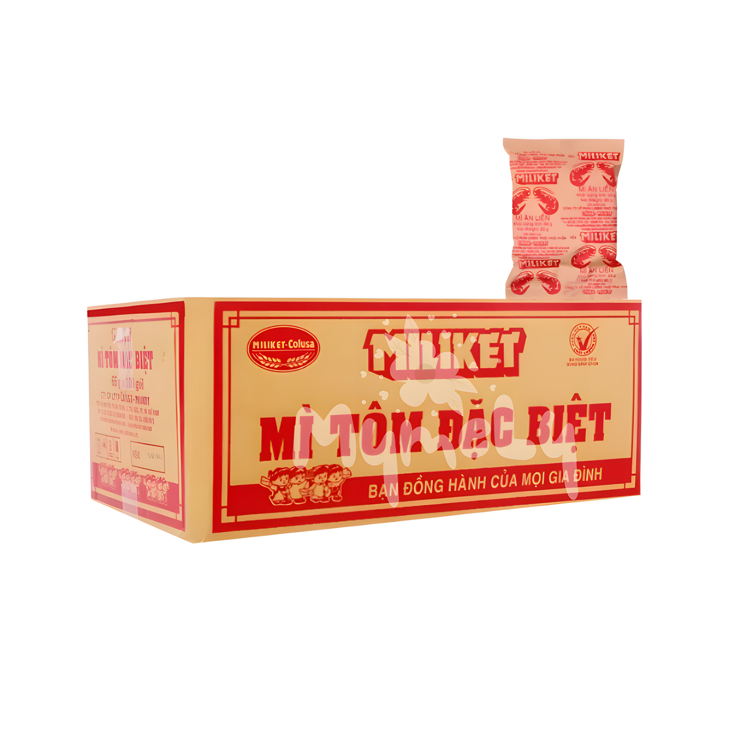Mì ăn liền bốn tôm Miliket 80g