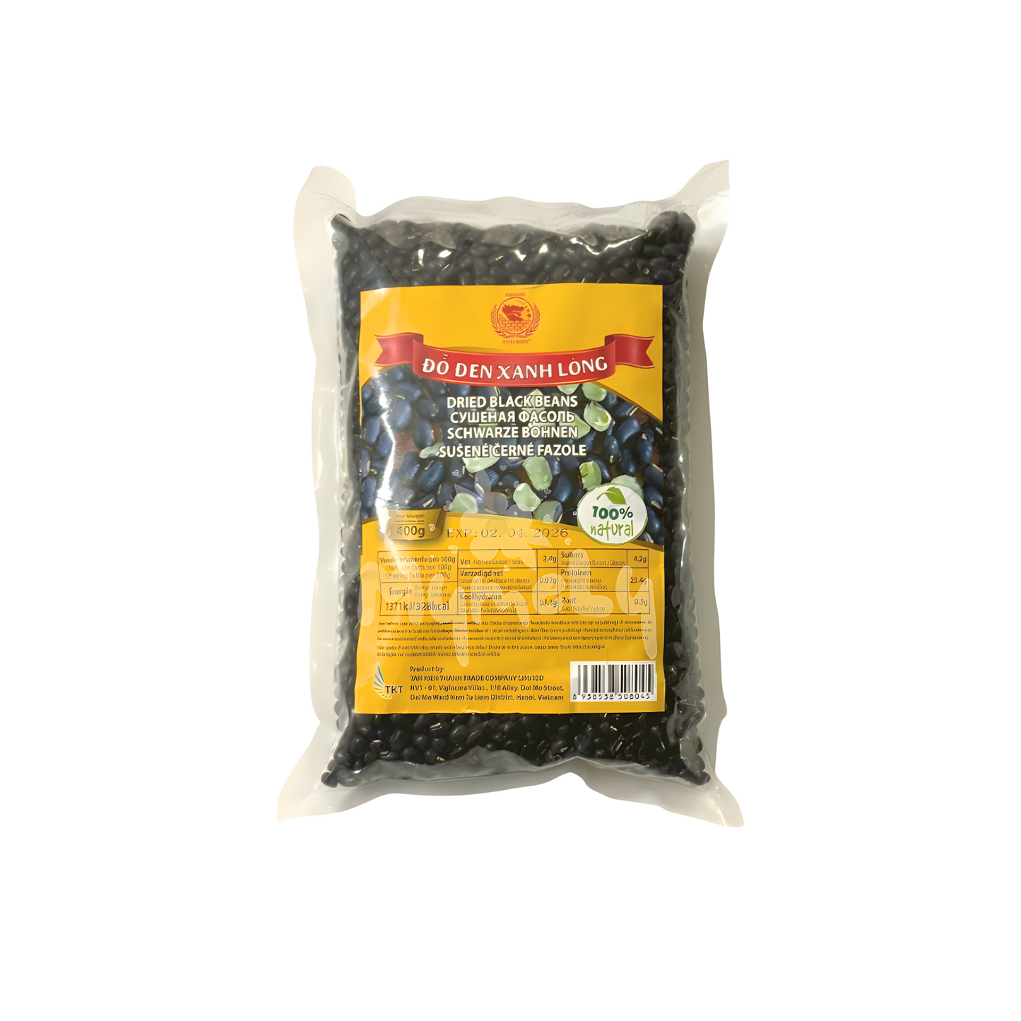 Đỗ đen xanh lòng gói 400g