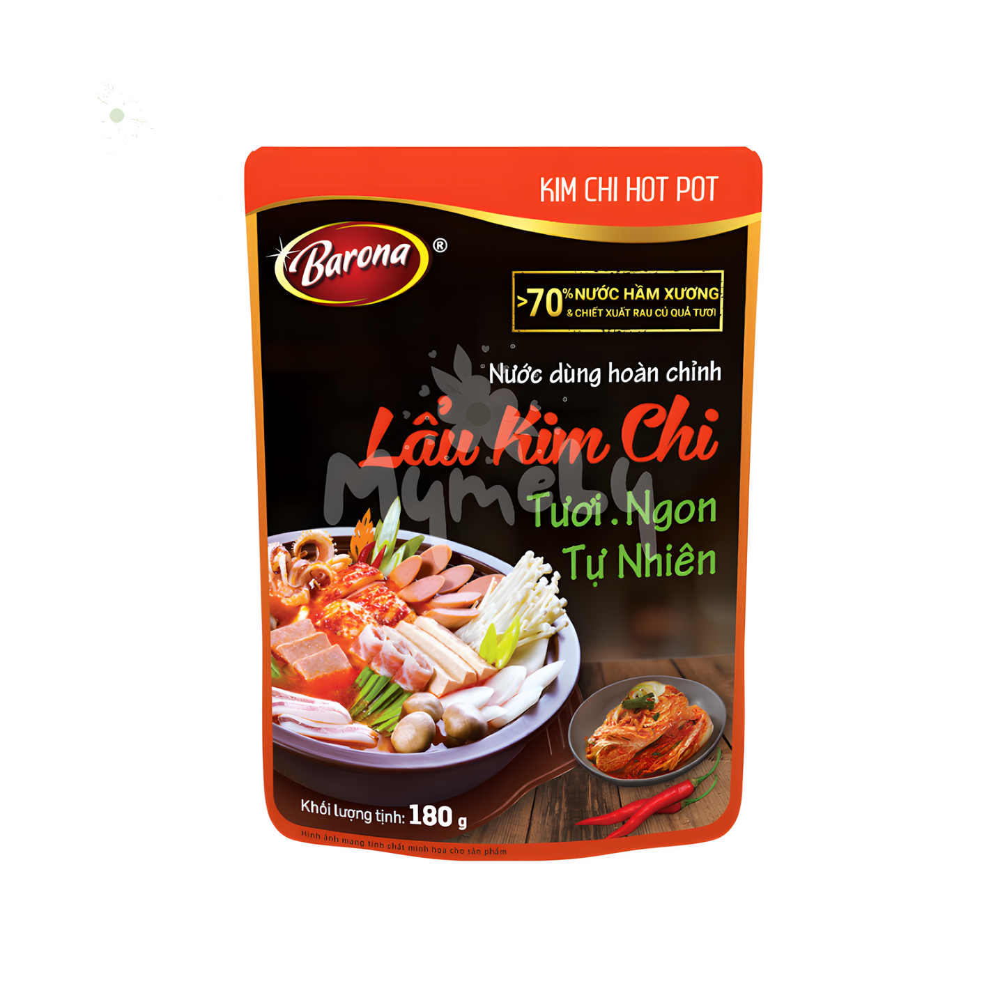 Nước dùng hoàn chỉnh Barona - Lẩu Kim Chi 180g