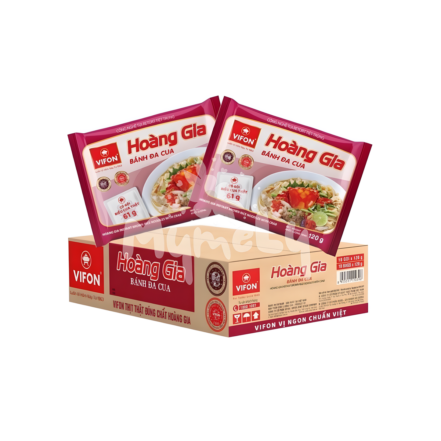 Bánh đa cua Hoàng Gia (120g x 18gói)