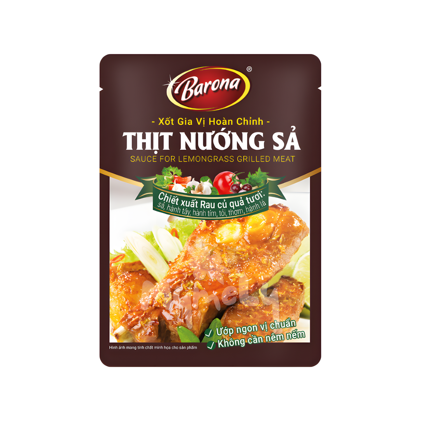 Xốt Gia Vị Hoàn Chỉnh Barona - Thịt Nướng Sả 80g