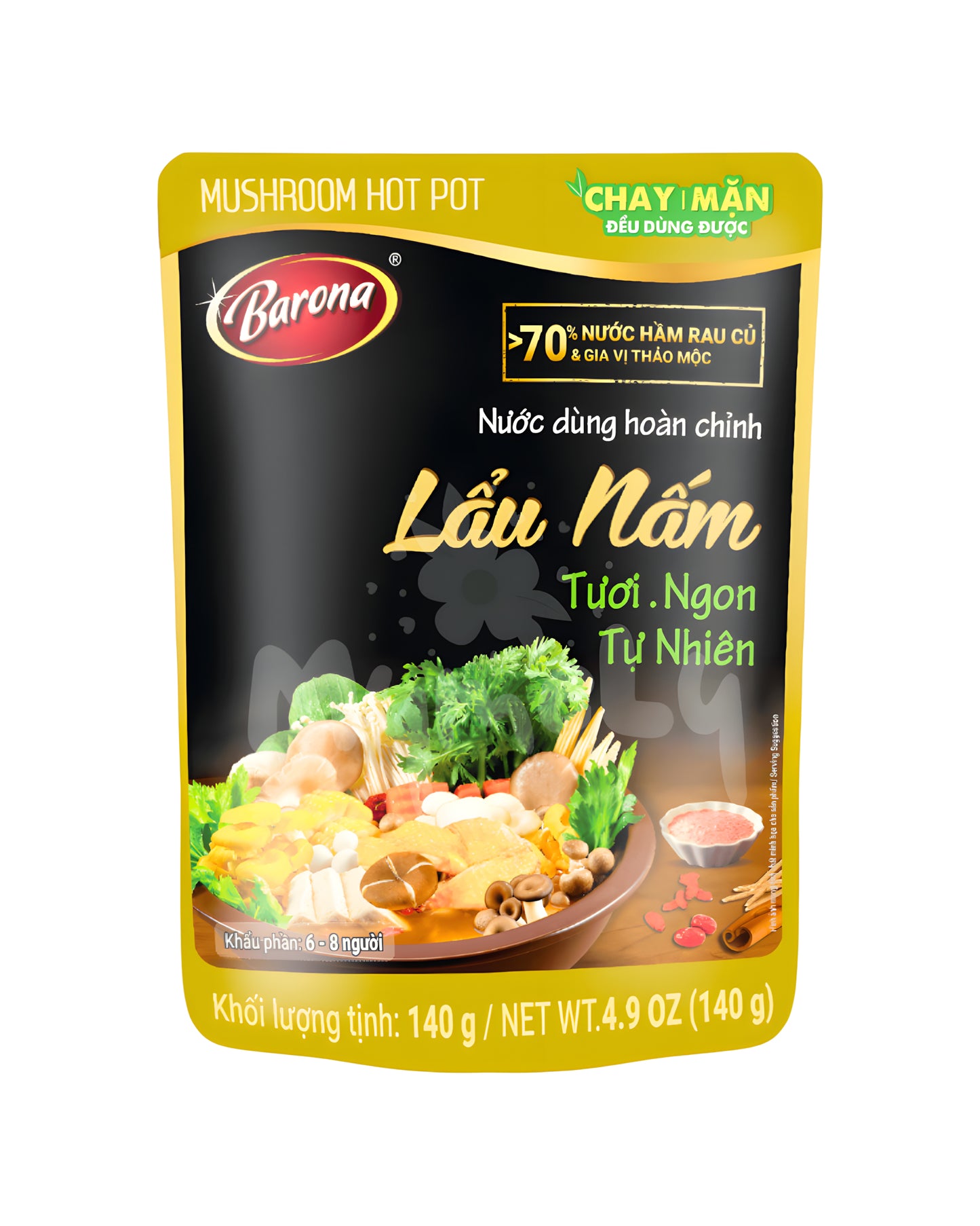 Nước dùng hoàn chỉnh Barona - Lẩu nấm 140g