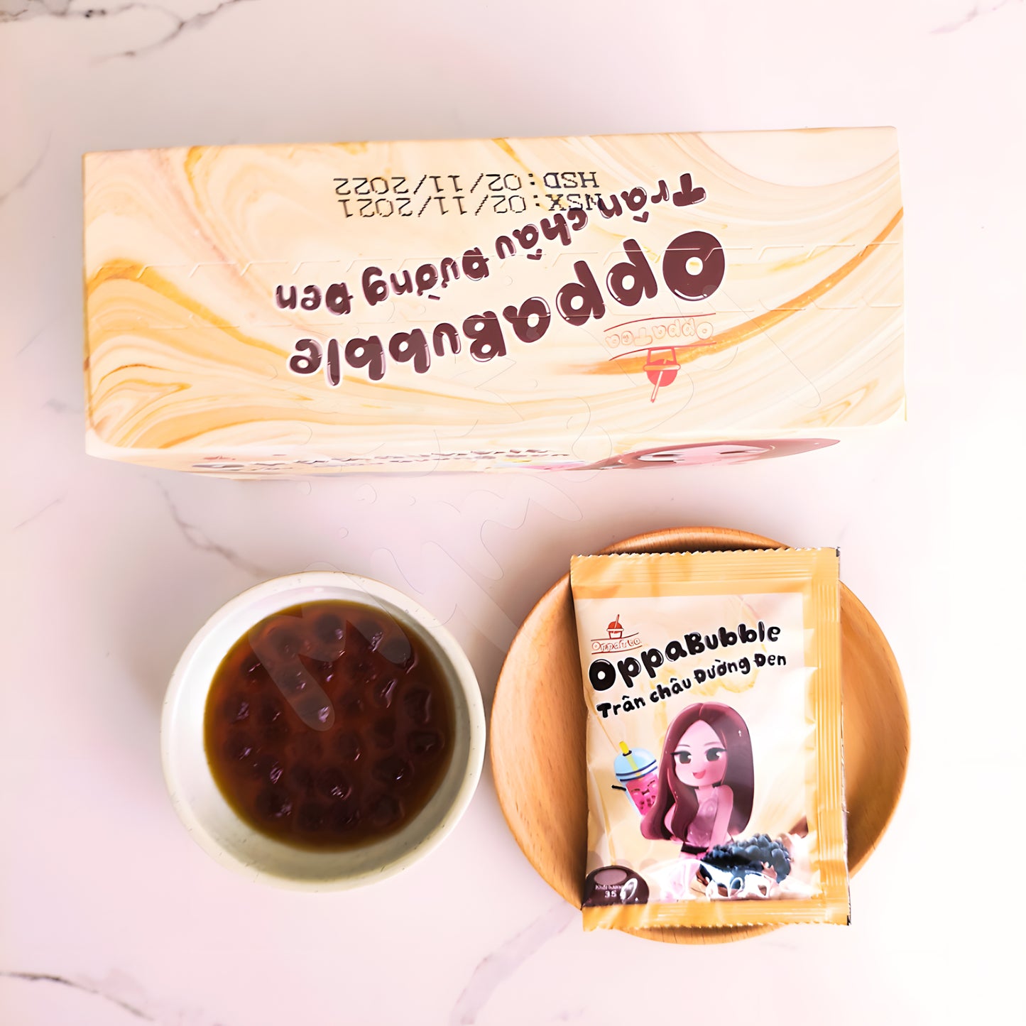 Trà sữa trân châu đường đen (10gói x 35g)