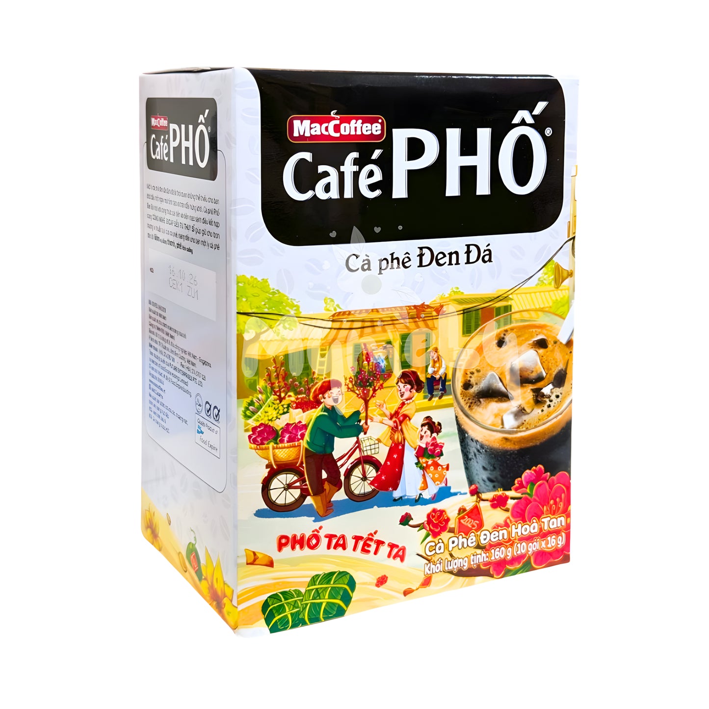 Cà phê Phố đen đá (10x16g)
