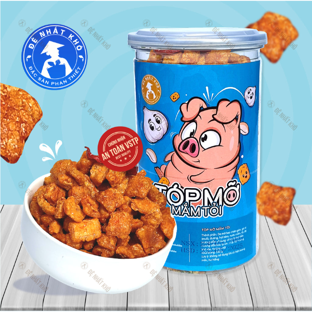 Đệ Nhất Khô Tóp mỡ mắm tỏi hộp 250g