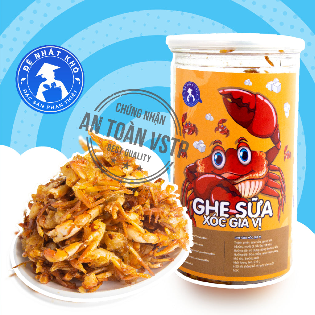 Đệ Nhất Khô Ghẹ sữa xóc gia vị hộp 230g