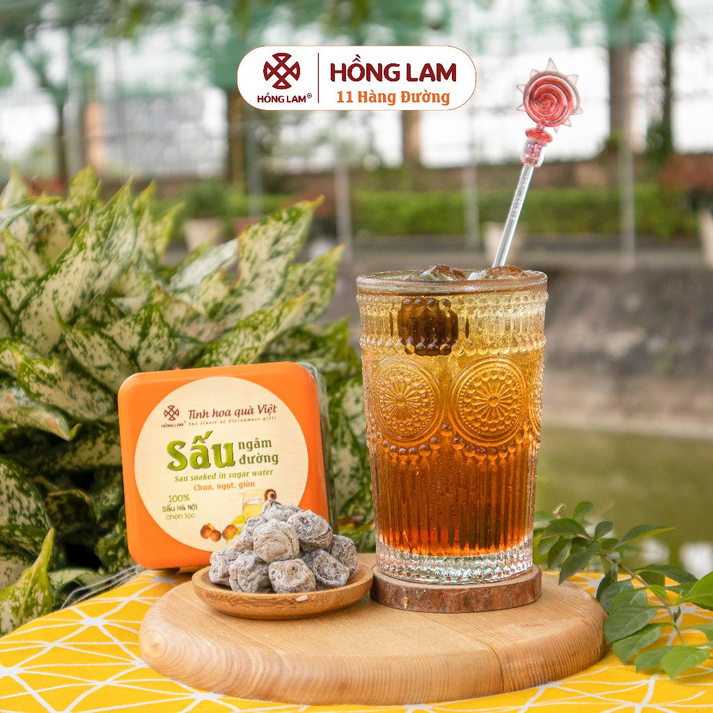 Sấu ngâm đường Hồng Lam 650g