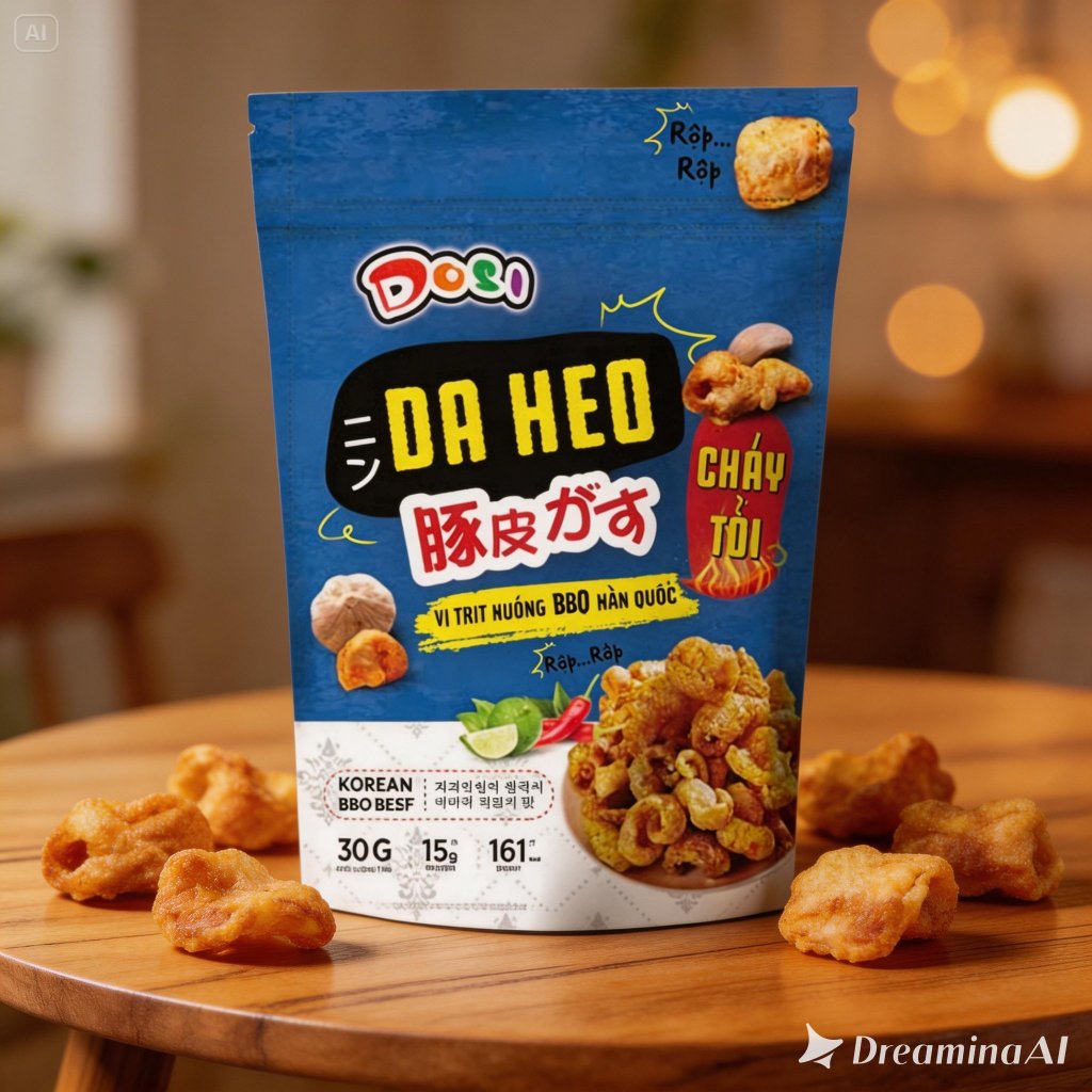 Da heo cháy tỏi Dosi gói 30g