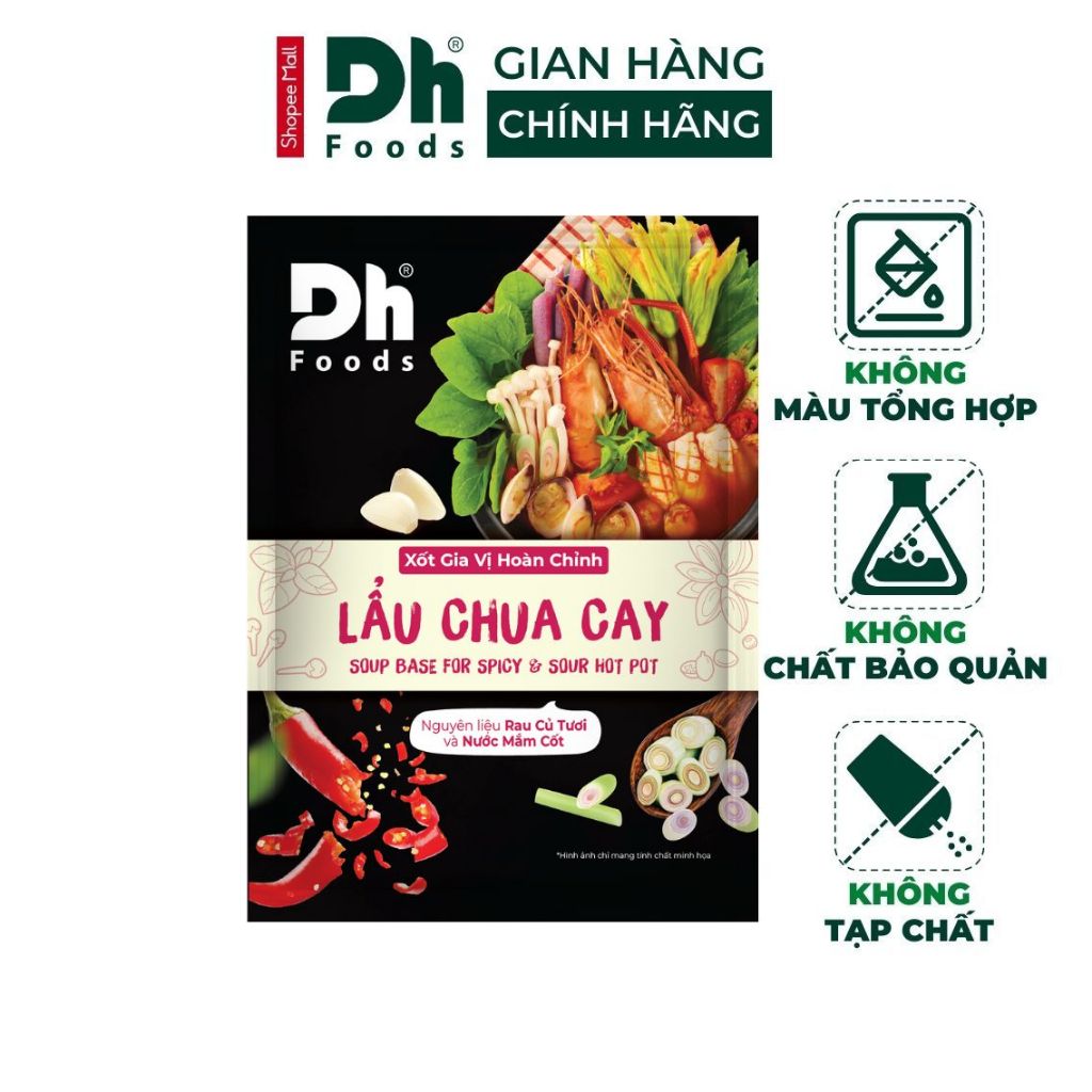 Dh Foods Xốt Gia Vị Hoàn Chỉnh Lẩu Chua Cay 80g