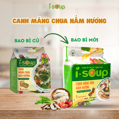 i-soup Canh Măng Chua Nấm Hương 50g
