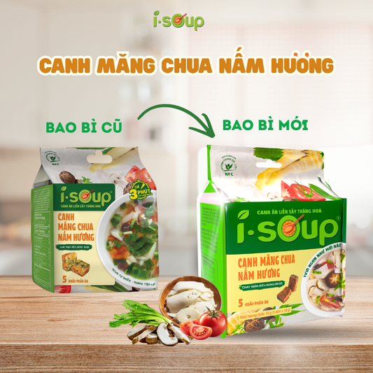 i-soup Canh Măng Chua Nấm Hương 50g