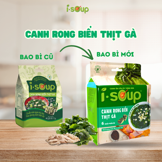 i-soup Canh Rong biển thịt gà 42g