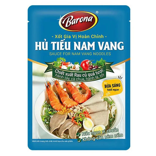 Thành phần xốt gia vị hủ tiếu Barona chiết xuất rau củ