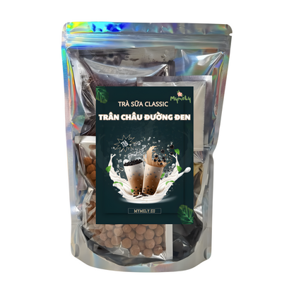 Set Trà sữa Truyền thống - Trân châu đường đen 400g