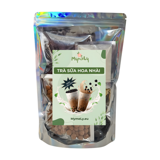 Set Trà sữa Hoa Nhài - Trân châu đường đen 400g