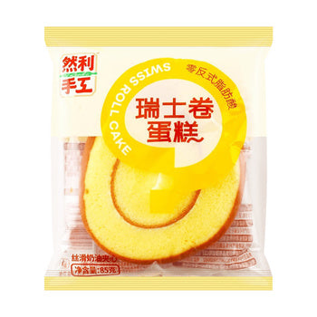 Bánh bông lan cuộn vị kem tươi 85g