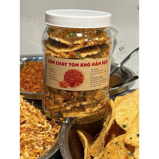 Cơm cháy tôm khô mắm kẹo 500g