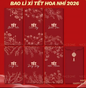 Bao lì xì Tết Hoa Nhí (6 cái/xấp)