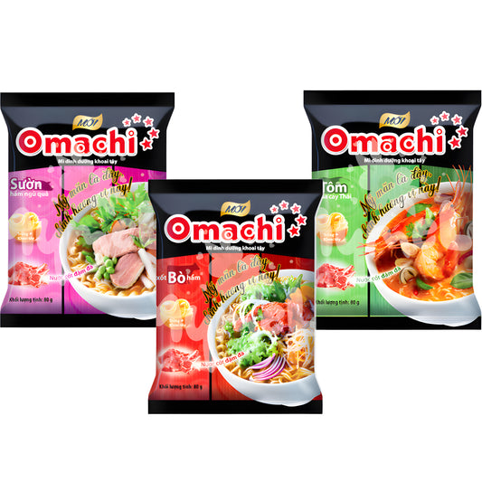Mì Omachi mix vị 79g (30gói/thùng)
