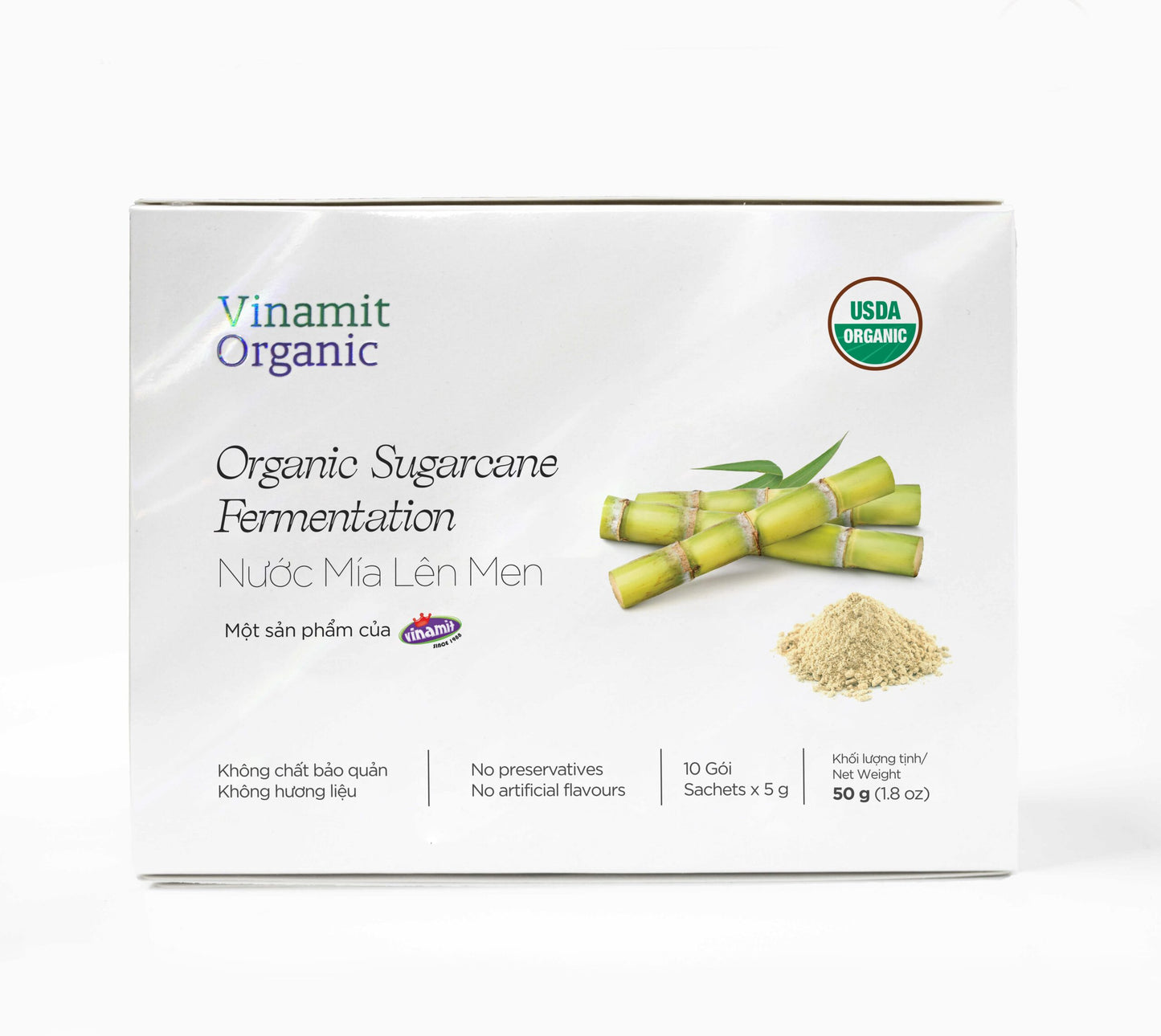 Vinamit organic Nước mía lên men 50g (10gói x 5g)