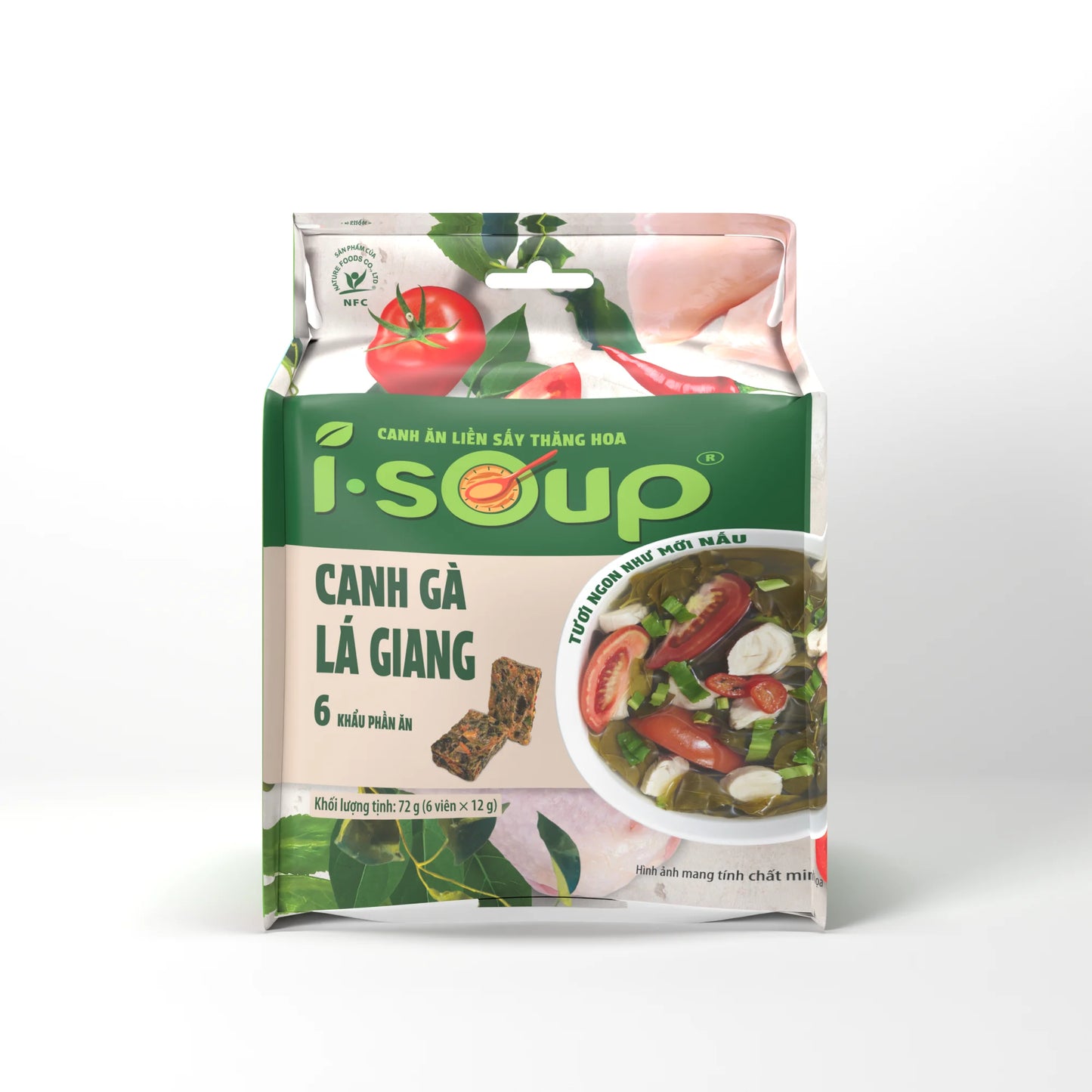 canh ăn liền gà lá giang