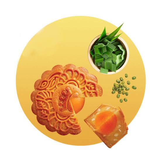 Kinh Đô Bánh nướng đậu xanh lá dứa 1 trứng 150g (Bánh Trung Thu)