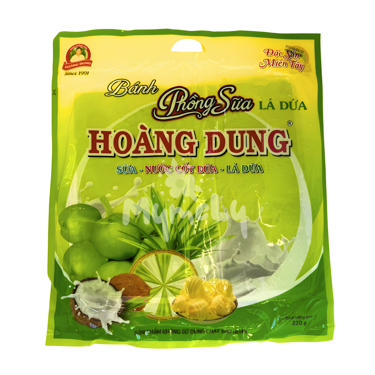 Bánh phồng sữa lá dứa 220g