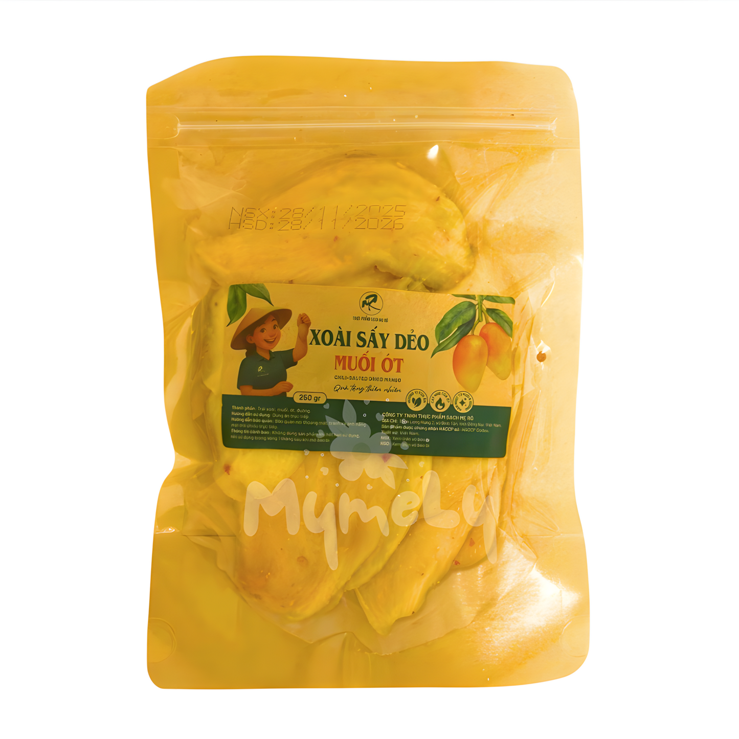 Xoài sấy muối ớt túi 250g