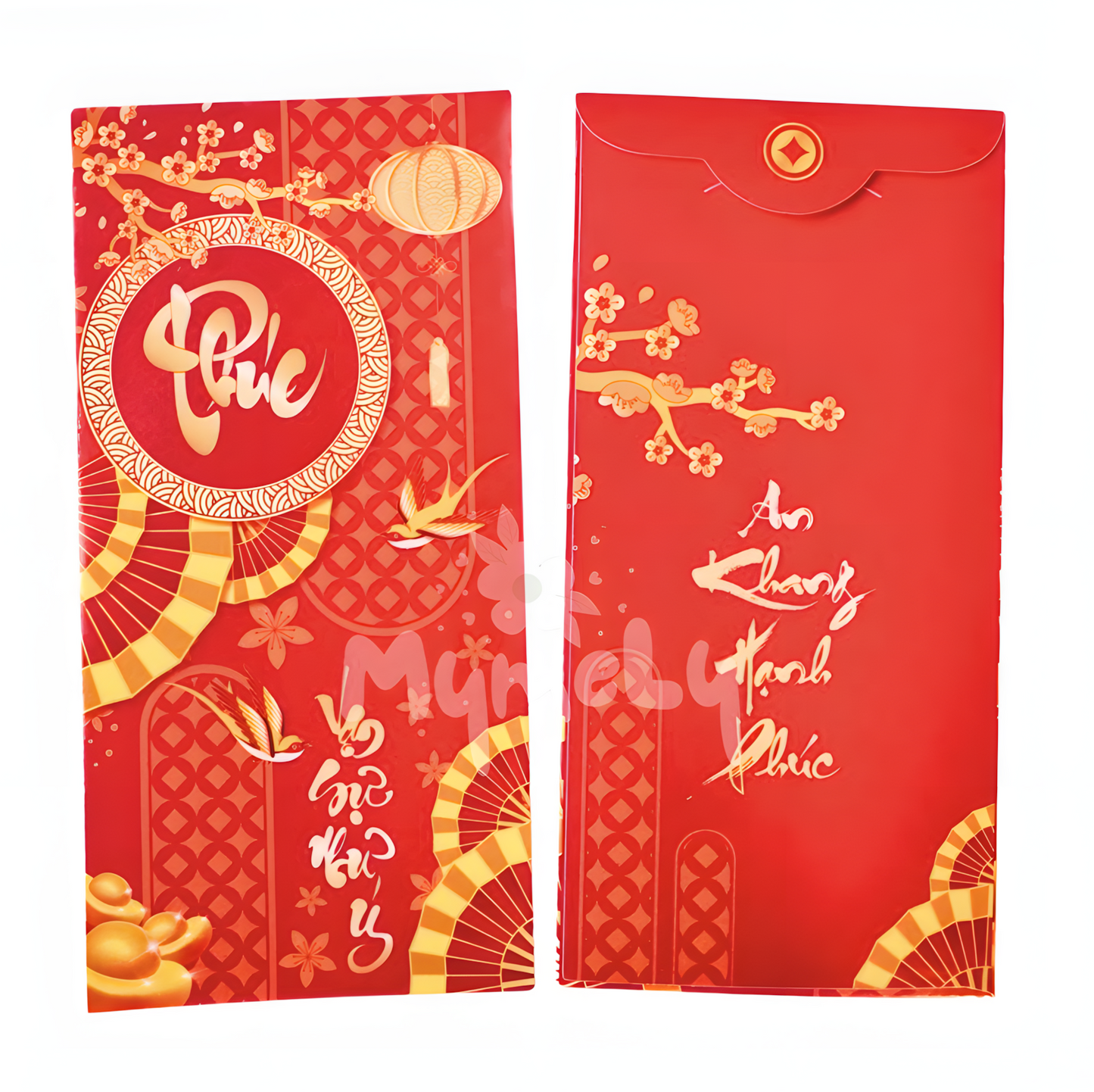 Bao lì xì đỏ chữ PHÚC (5 cái/xấp)