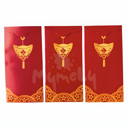 Bao lì xì đỏ Phúc Lộc Thọ Tài An (5 cái/xấp)