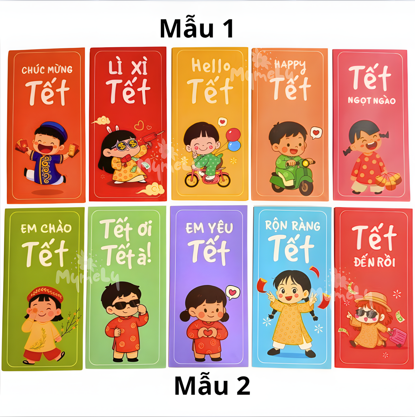 Bao lì xì Bé Cưng Chào Tết (5 cái/xấp)