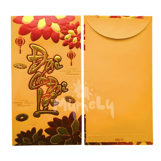 Bao lì xì vàng Đại Cát Đại lợi (6 cái/xấp)