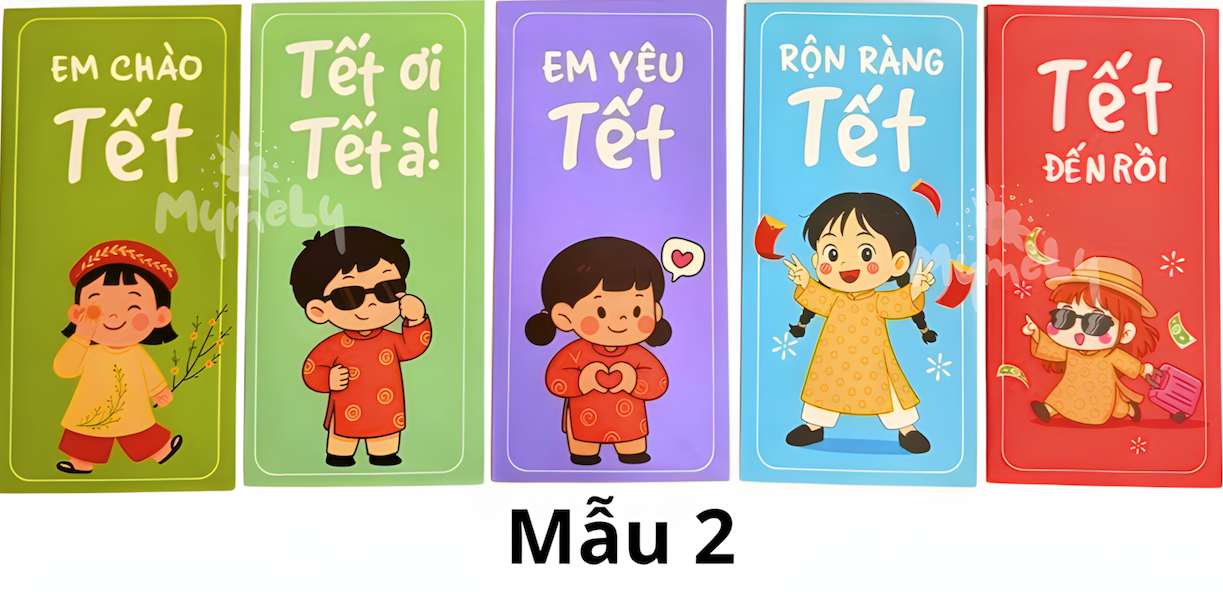 Bao lì xì Bé Cưng Chào Tết (5 cái/xấp)