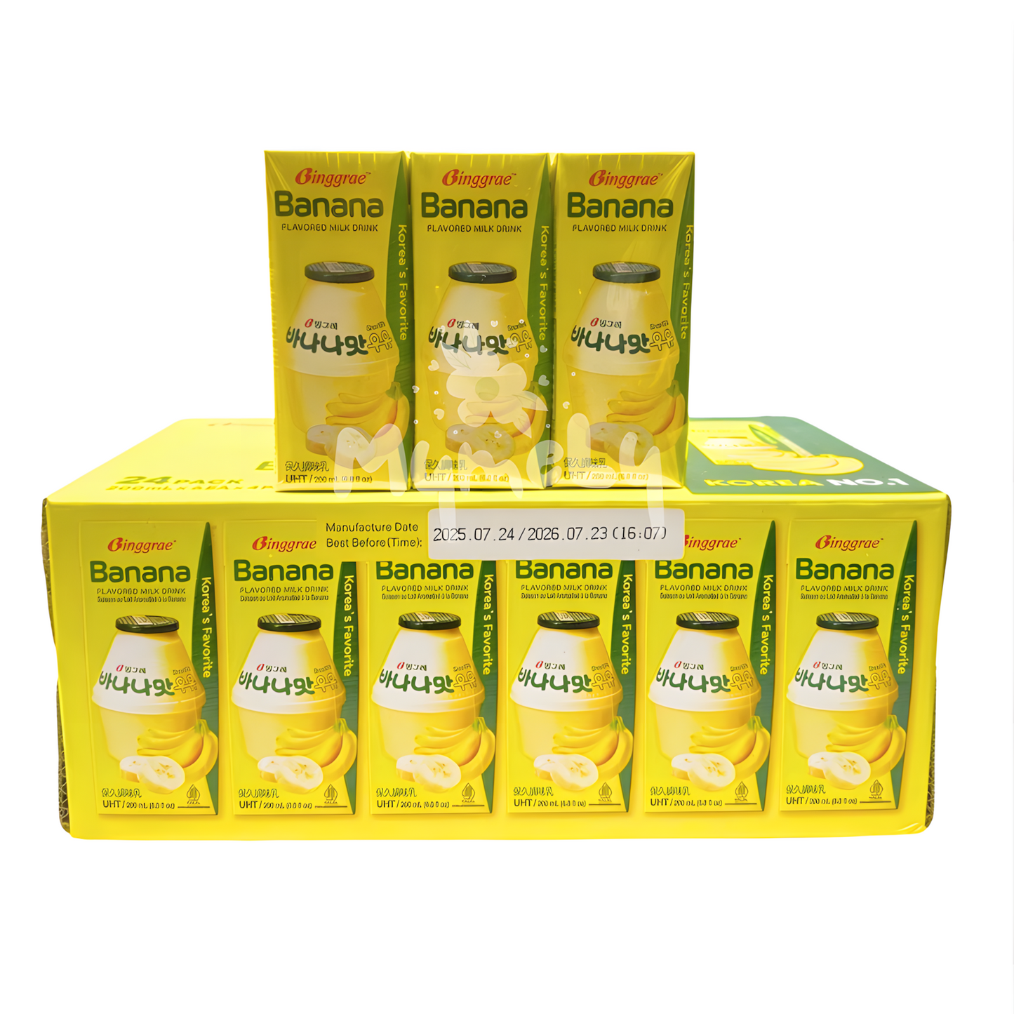 Sữa Tươi Hương Chuối Binggrae Hộp 200ml