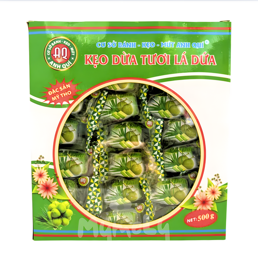 Kẹo dừa lá dứa hộp 500g