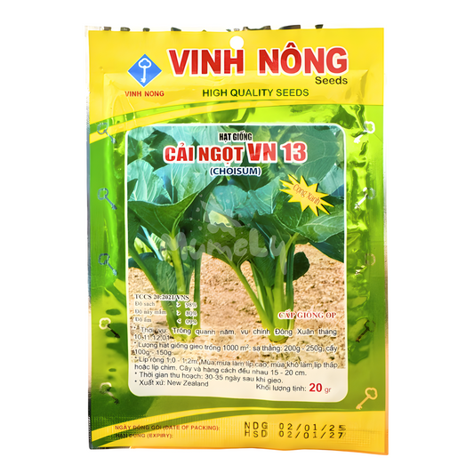 Hạt giống rau cải ngọt gói 20g