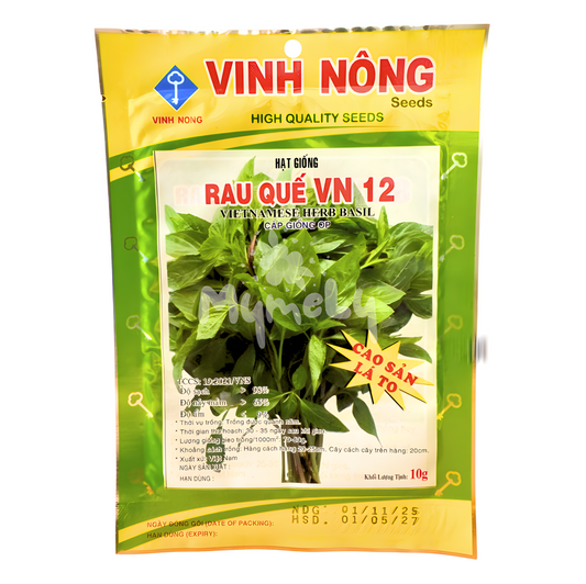 Hạt giống rau quế gói 10g (rau húng quế)