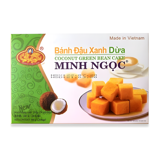 Bánh đậu xanh dừa Minh Ngọc 300g - hộp đặc sản Hải Dương