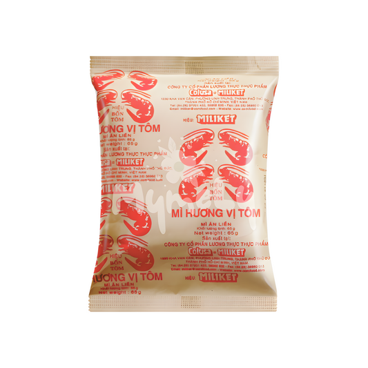 Mì ăn liền bốn tôm Miliket 80g