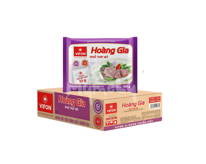 Phở thịt bò/gà Vifon Hoàng Gia (120g x 18gói)