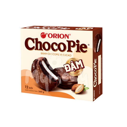 Bánh Orion Chocopie Đậm vị Cacao hộp 396g (12 gói)
